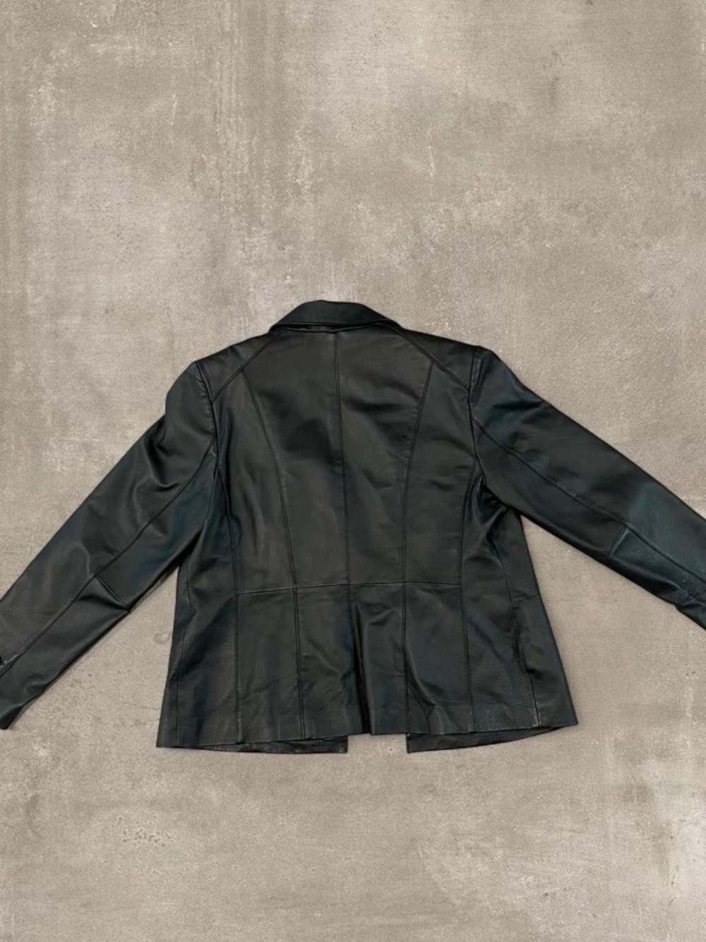 East 5th Genuine Leather Black Blazer Jacket Women’s Large Vintage Style - Picture 8 of 8